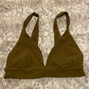 Army green Phil top - reversible